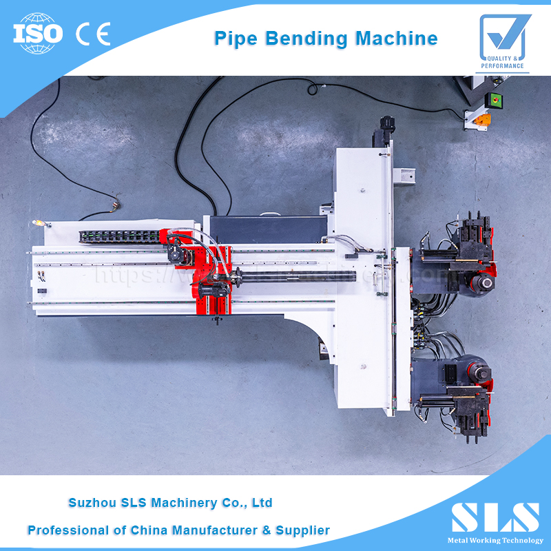 غلاية الأنابيب آلة الانحناء سربنتين | اثنين من الرؤساء-يمين ومين الرأس CNC Tube Bender (DH-76CNC-3A-2S-LR)